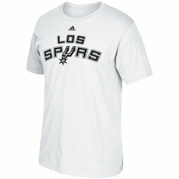 NBA Men San Antonio Spurs adidas Noches EneBeA TShirt White